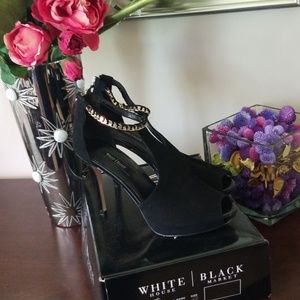 White House | Black Market Peep Toe Heels